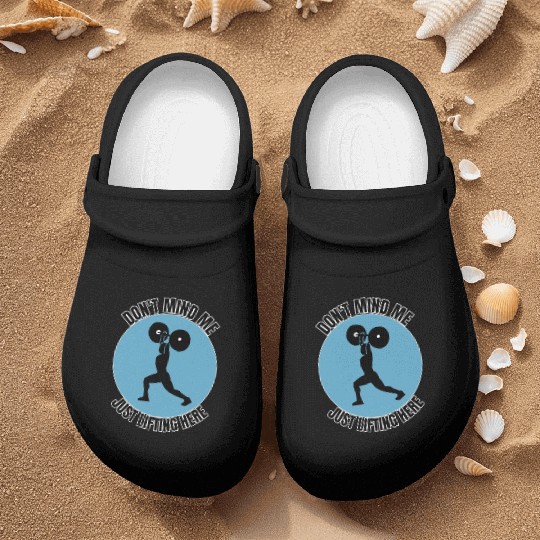 Gym Motivation, Lifting motivation blue Nurse Clogs