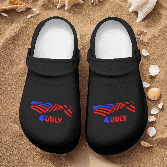 4th Of July Nurse Clogs