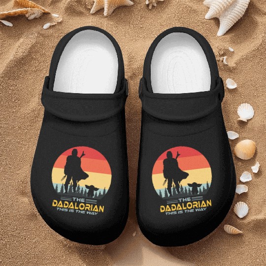 Funny The Dadalorian This is The Way,Fathers Day Nurse Clogs
