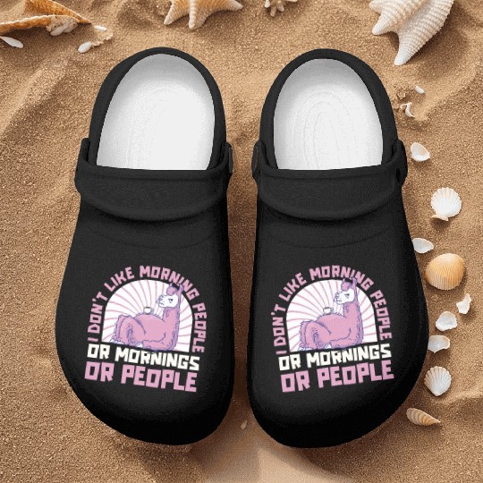 Llama Alpaca Nurse Clogs