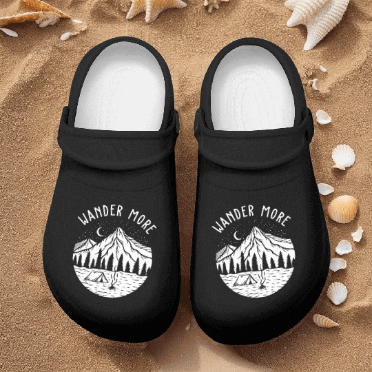Mountains Landscape Celestial Nature Camping Nurse Clogs