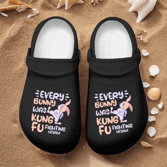 Every Bunny Was Kung Fu Fighting Nurse Clogs
