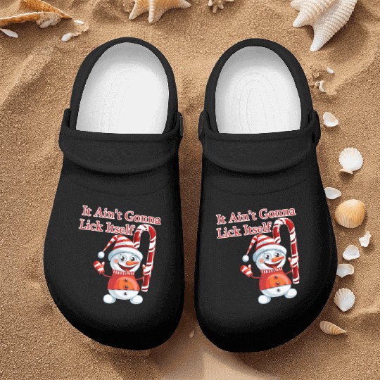 Christmas Holiday Candy Canes It'S Not Gonna Lick Nurse Clogs