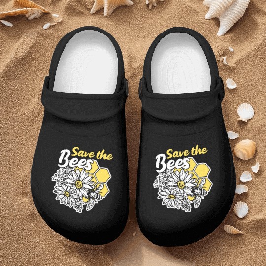 Save the bee honey bee gift idea environmental pro Nurse Clogs