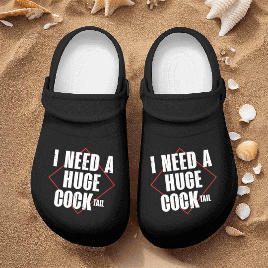 I Need A Huge Cocktail | Bourbon Drinker Nurse Clogs |