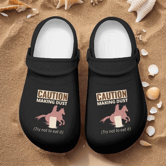 Barrel Racer Rodeo Racing Horse Riding Race Funny Nurse Clogs