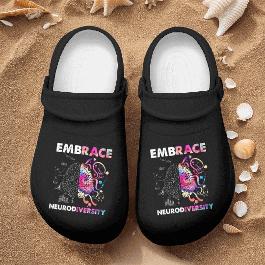 Embrace Neurodiversity Autism Awareness Nurse Clogs