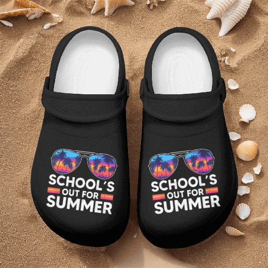 Schools Out For Summer Teacher Nurse Clogs