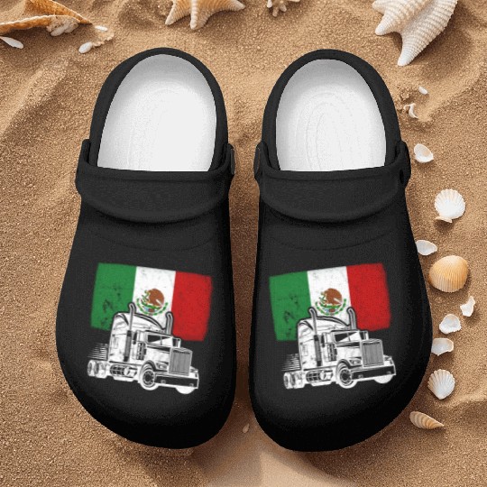 Mexican Flag Themed Truck Design For A Mexican Nurse Clogs