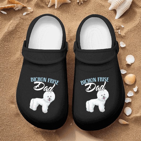 Bichon Frise Dad Dog Lover Dog Breeder Puppy Paw Nurse Clogs