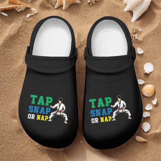 Tap Snap Or Nap - BJJ Brazilian Jiu Jitsu Nurse Clogs