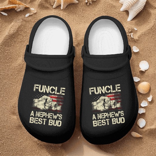 Funcle A Nephew Best Bud Us Nurse Clogs
