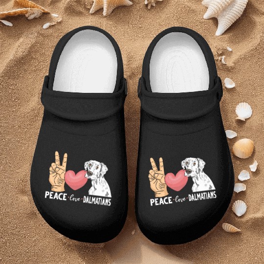 Cute Dalmatian Dog Lover Nurse Clogs