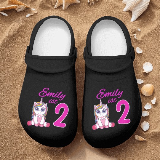 Children's Birthday Party 2 Years Girl Name Emily Nurse Clogs