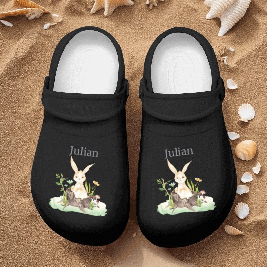 Waldtier Reh Hase Hedgehog Flowers Name Julian Nurse Clogs