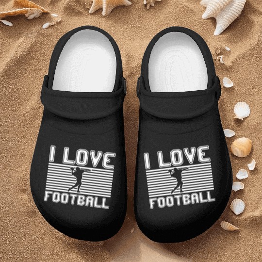 I love football Nurse Clogs