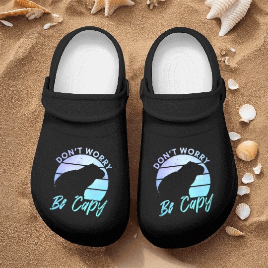 Happy Capybara Animal Lover Nurse Clogs