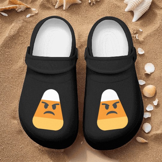 Angry Candy Corn Halloween Costume Nurse Clogs