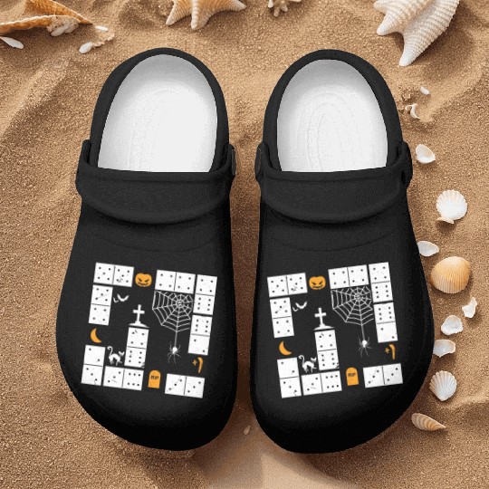 Domino Halloween Dominoes Trick Or Treat Dominos Nurse Clogs