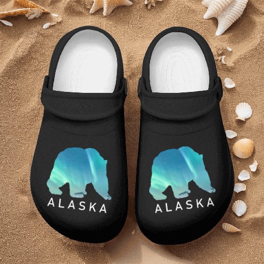 Alaska Gift USA Natur Bär Denali Grizzly Wald Nurse Clogs