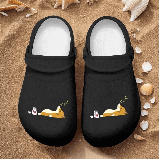 Shiba Inu Sake Drunk Nurse Clogs