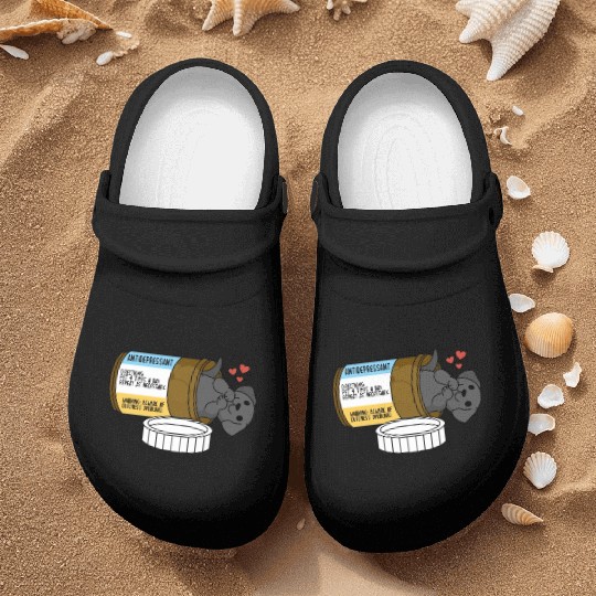 Great Dane Antidepressant Nurse Clogs