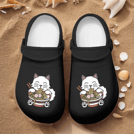 Persian Cat Ramen Noodles Nurse Clogs