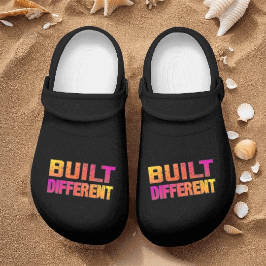 Built Different On Another Level Funny Gaming Nurse Clogs