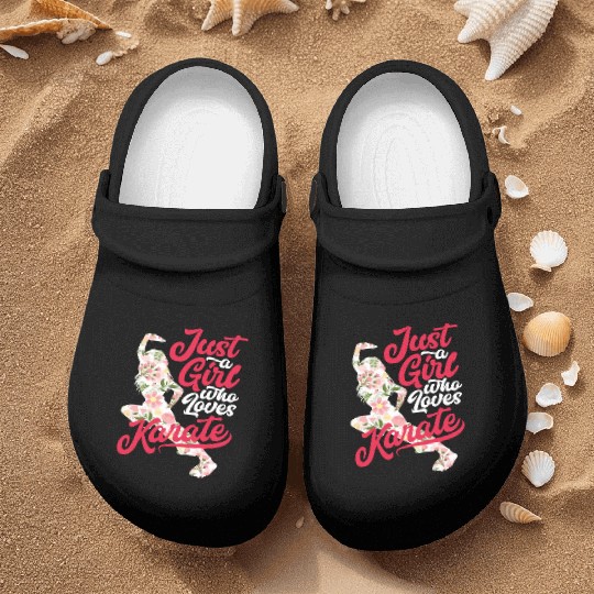 Flowers Karate Woman Girl Nurse Clogs