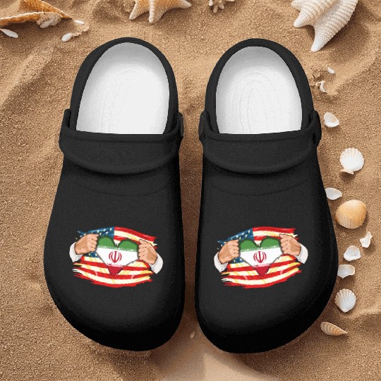 Persians Who Live in America Iran Flag Nurse Clogs