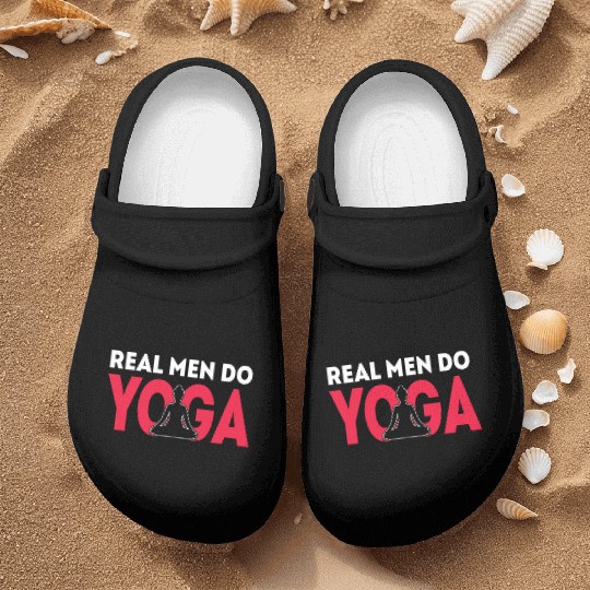 Relax Yoga Time Mandala Meditate Men Do Yoga Nurse Clogs