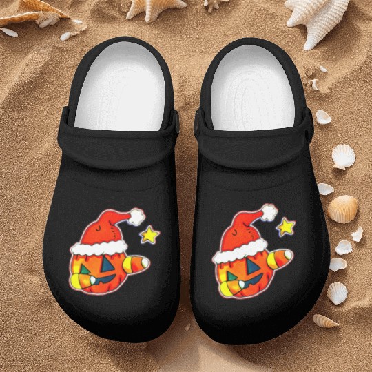 Jack O Lantern Dabbing Christmas Nurse Clogs