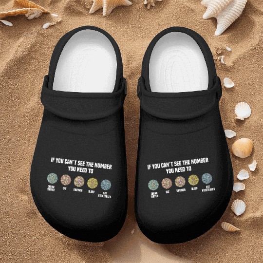 Ishihara Numbers - Eat Vegetables Nurse Clogs