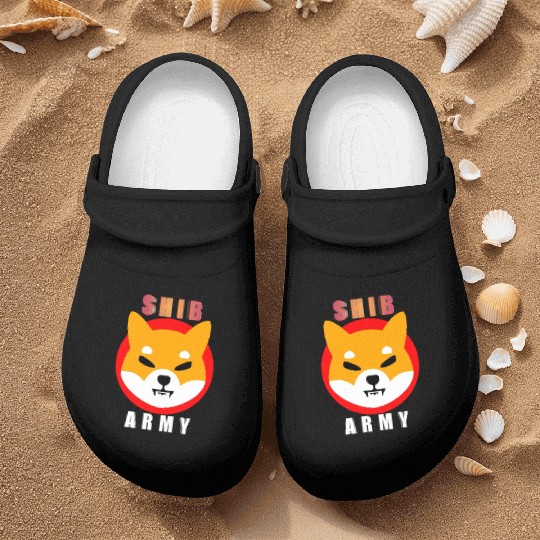 Shiba army Nurse Clogs