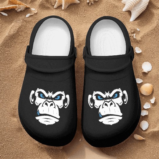 Monkey Head Angry Monkey Face Nurse Clogs