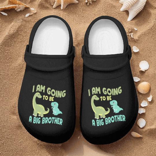 I'm going to be big brother, Dinosaur baby Revel Nurse Clogs
