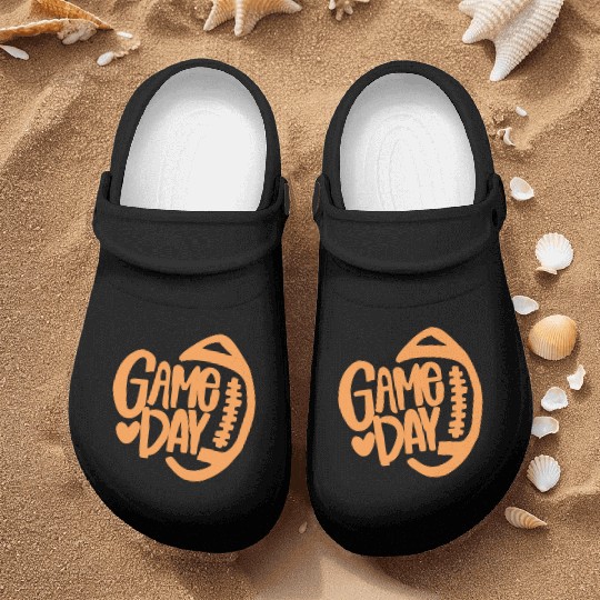 game day football Nurse Clogs