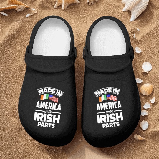 Irish Ireland St.Patricks Day Gift Nurse Clogs