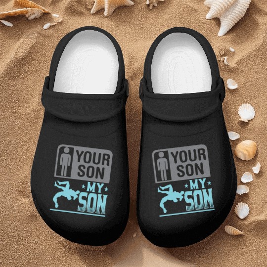 Wrestling Wrestler Your Son My Son Wrestling Mom Nurse Clogs