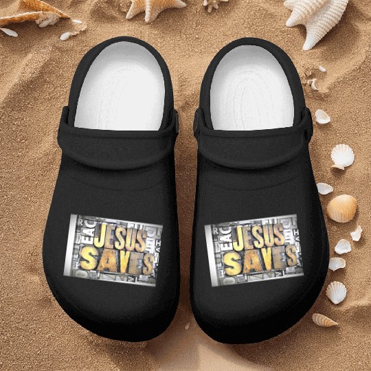 jesus saves Nurse Clogs