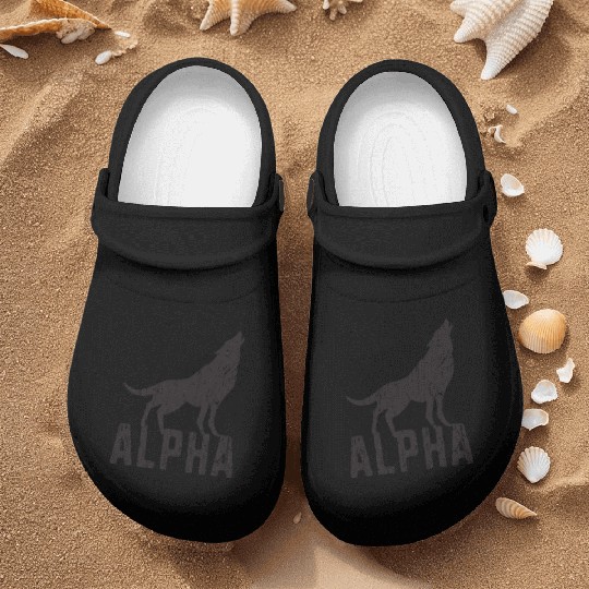 Alpha - wolf lover Nurse Clogs