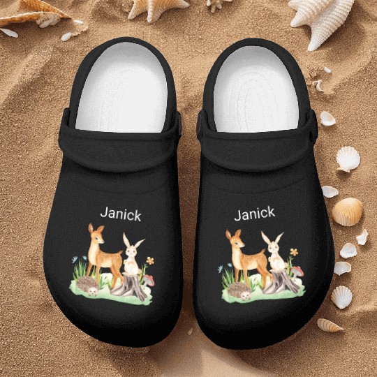 Animal deer rabbit hedgehog Janick Nurse Clogs