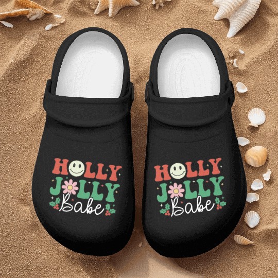 Holly Jolly Babe Nurse Clogs