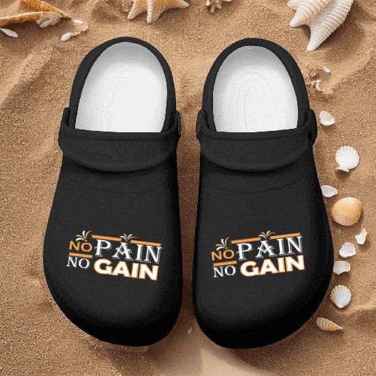 No pain no gain Nurse Clogs