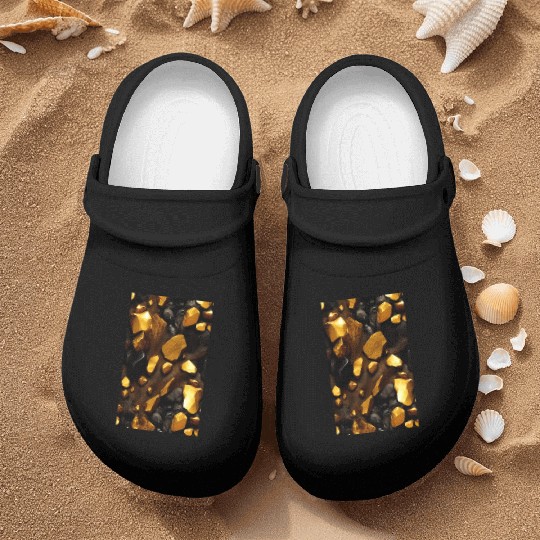 Gold nuggets Nurse Clogs