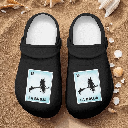 La Bruja Mexican Witch Cards Halloween Nurse Clogs