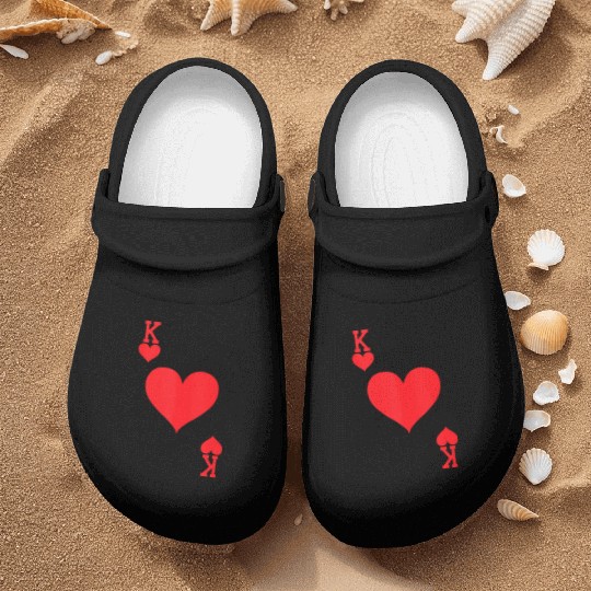 King of Hearts Playing Card Halloween Costume Tank Nurse Clogs