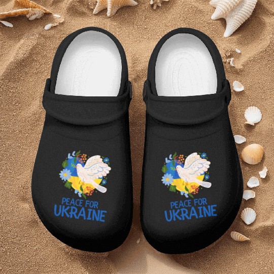 Peace For Ukraine Nurse Clogs