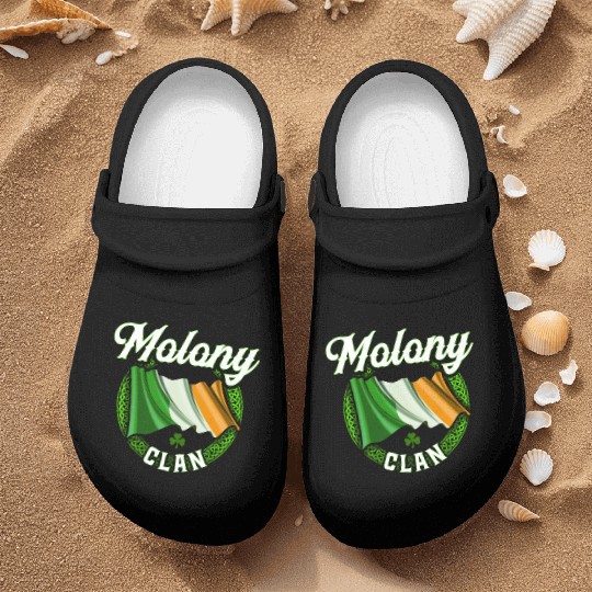 Molony Surname Irish Last Name Ireland Flag Nurse Clogs