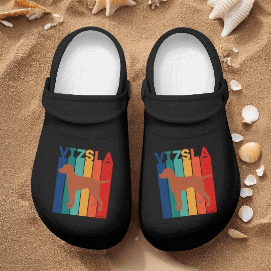 Vizsla Rainbow Square Nurse Clogs
